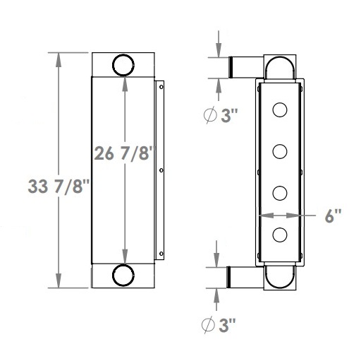 280636 - Taylor Forklift Charge Air Cooler Charge Air Cooler