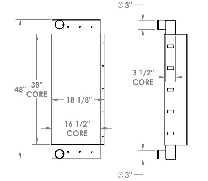280637 - John Deere Stationary Engine Charge Air Cooler Charge Air Cooler
