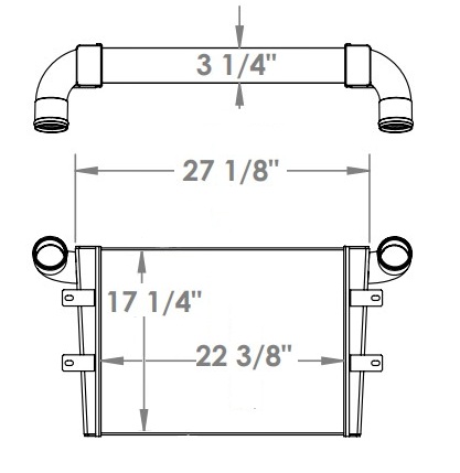 280643 - Ingersoll Rand / Volvo Vibratory Roller charge Air Cooler Charge Air Cooler