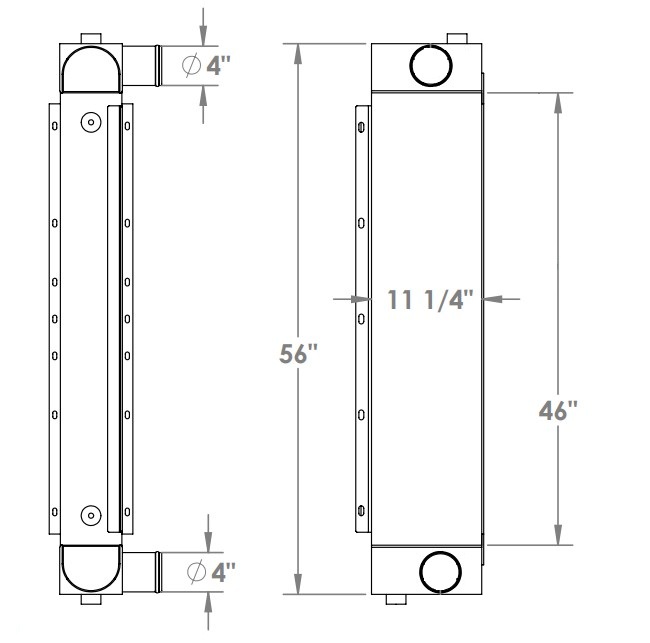 280653 - Asphault Grinder Charge Air Cooler Charge Air Cooler