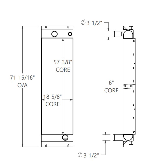 280655 - Ingersoll Rand Compressor Charge Air Cooler Charge Air Cooler