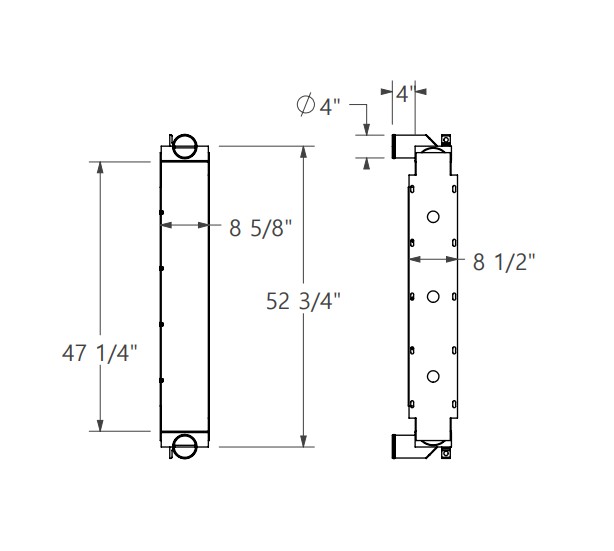 280656 - Tiffin Allegro Motorhome Charge Air Cooler Charge Air Cooler