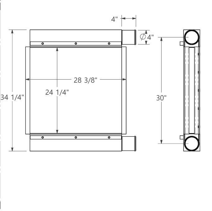 280667 - Grove Crane Charge Air Cooler Charge Air Cooler