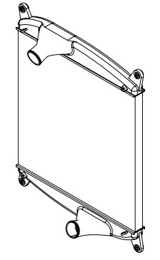 280676 - Caterpillar 988H Wheel Loader Charge Air Cooler Charge Air Cooler