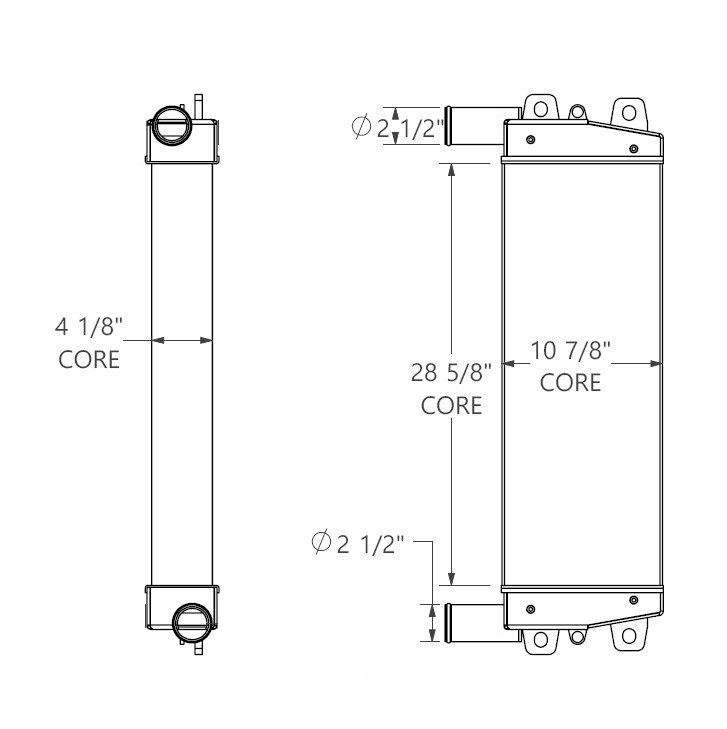 280701 - John Deere Charge Air Cooler Charge Air Cooler