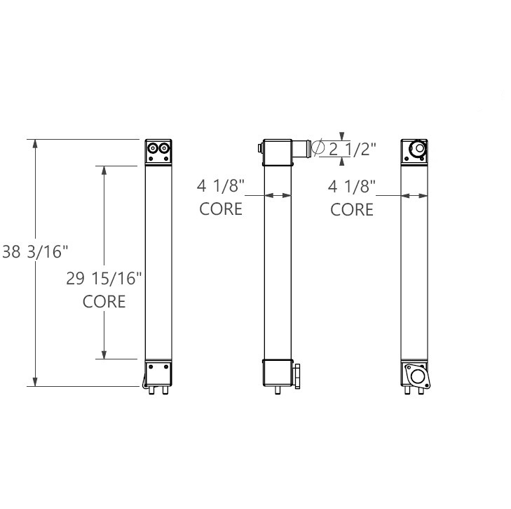 280756 - Komatsu PC138 Charge Air Cooler Charge Air Cooler