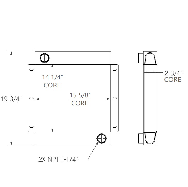280757 - Industrial Charge Air Cooler Charge Air Cooler