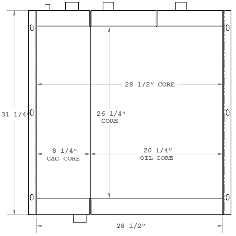 2900-17 - Gardner Denver Air / Oil Cooler Combo Unit