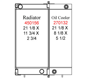 290018 - JCB 524-50 Telehandler Radiator / Oil Cooler 