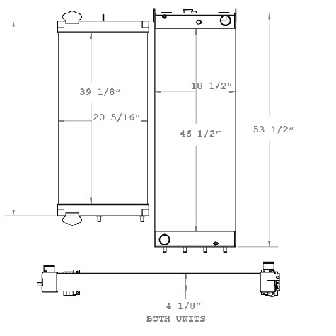 290030 - Komatsu Radiator and Oil Cooler Package Combo Unit