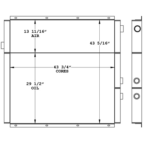 290189 - Gardner Denver 125HP Rotary Compressor Combination Cooler Combo Unit