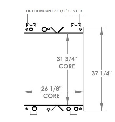 290208 - Caterpillar D5K LGP Combination Cooler Combo Unit