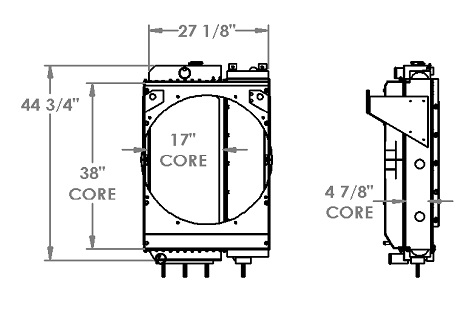 290276 - John Deere 655 Cooling Package Combo Unit
