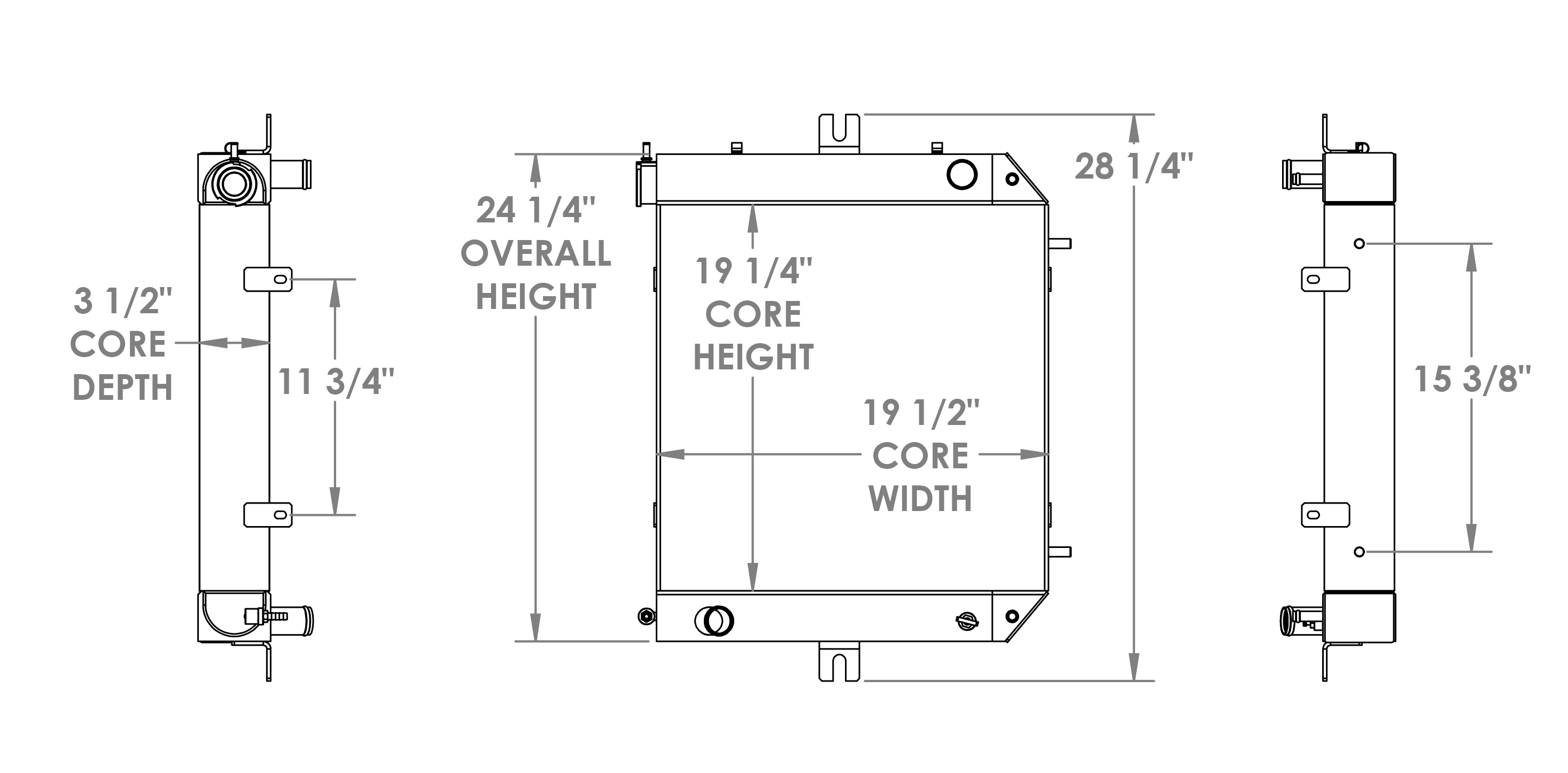 290400 - Forklift Combination Cooler Combo Unit