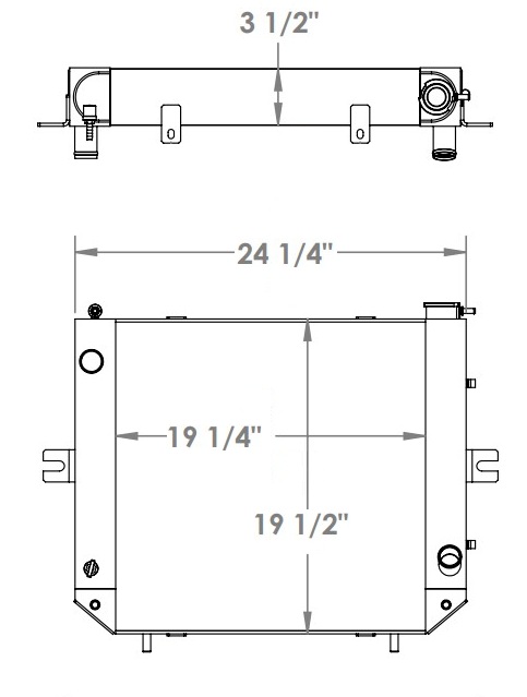 290400 - Forklift Combination Cooler Combo Unit