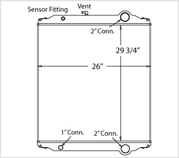 3100-03 - Bluebird Bus Radiator