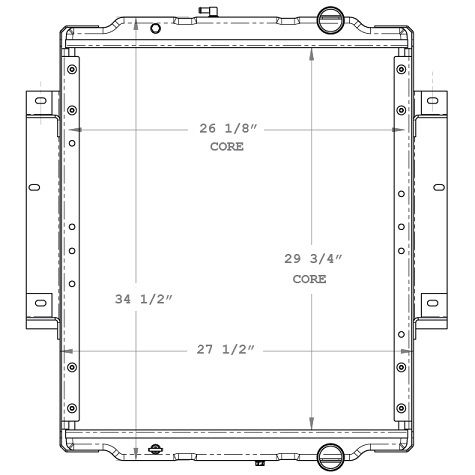 310045 - Bluebird Aluminum Radiator 