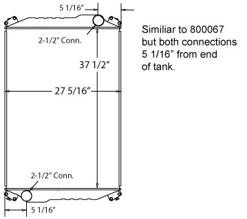 310092 - Freightliner Custom Chassis Radiator