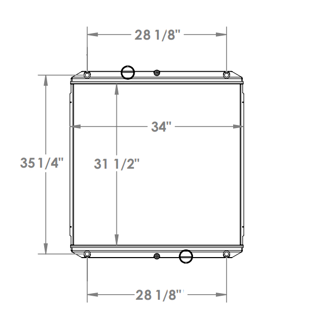 310133 - Gillig Bus Radiator Radiator