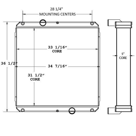 310133 - Gillig Bus Radiator Radiator