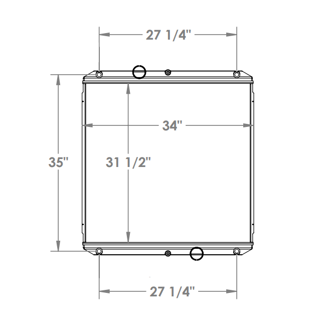 310183 - Gillig Bus Radiator Radiator