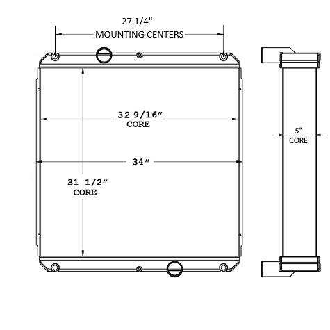 310183 - Gillig Bus Radiator Radiator