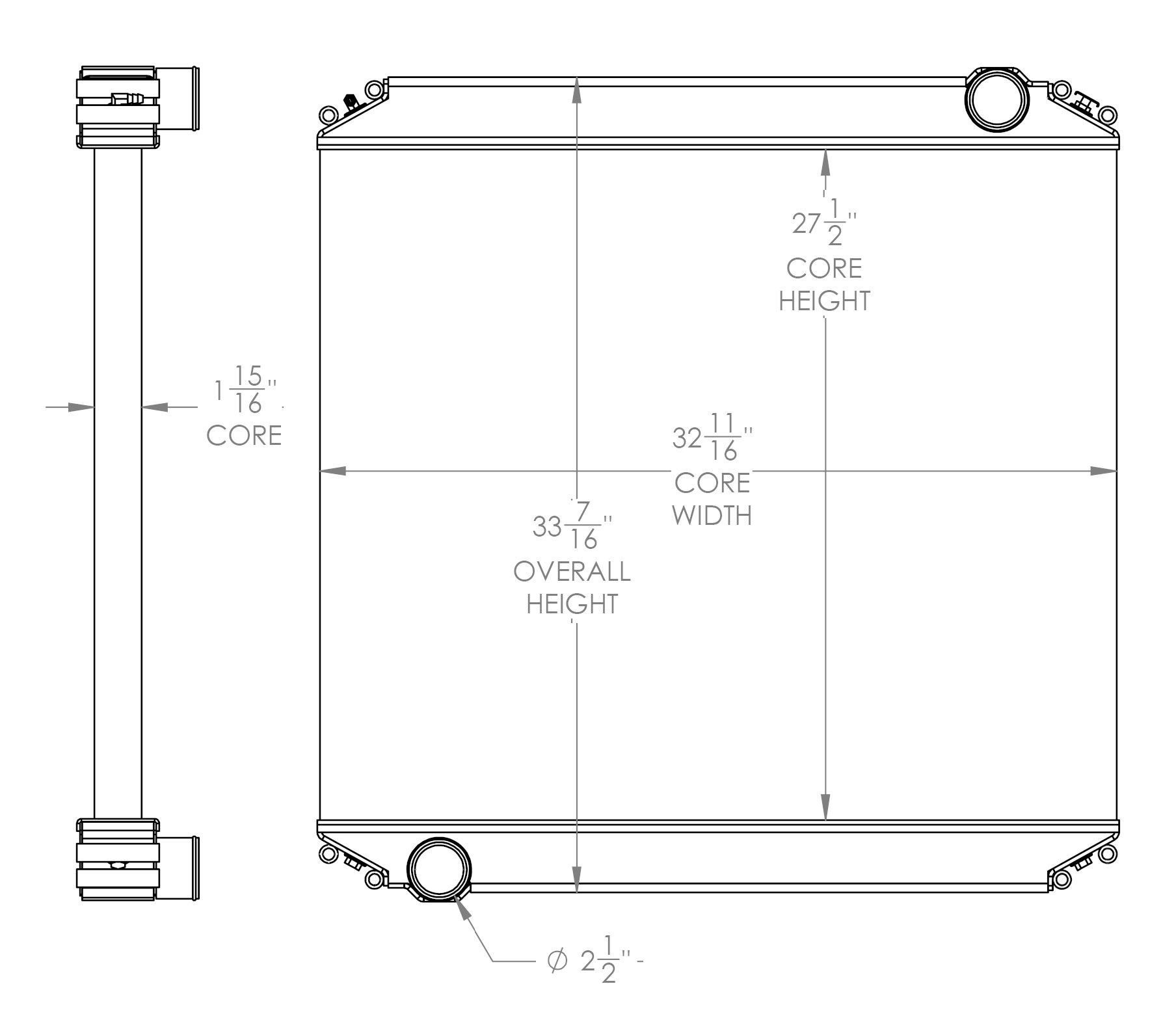 310184 - Thomas Bus Radiator Radiator