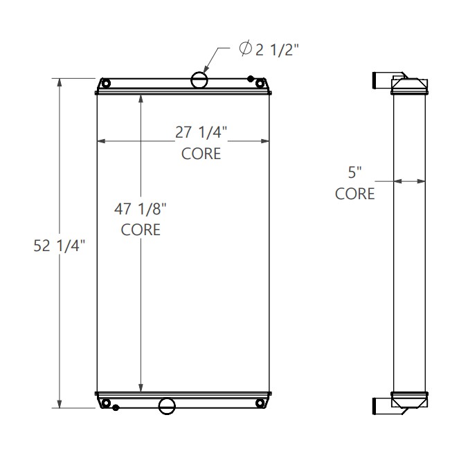 310188 - MCI J4500 Radiator Radiator