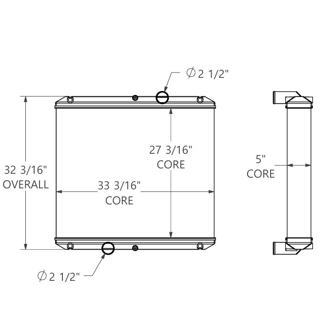 310191 - Grande West International Bus Radiator Radiator