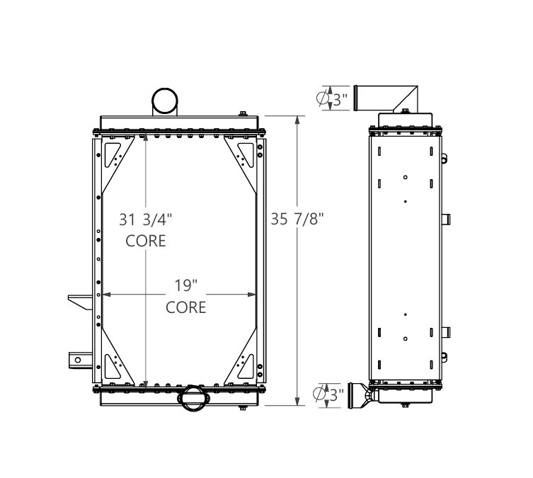 310192 - Gillig Bus Radiator Radiator