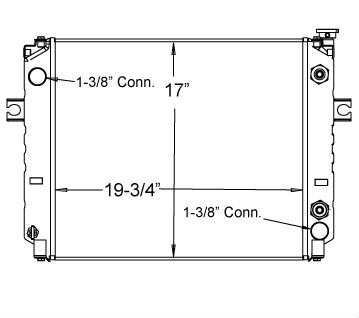 410006 - Toyota Lift Truck / Cotton Core Radiator