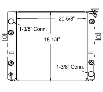 410009 - Toyota Lift Truck / Cotton Core Radiator