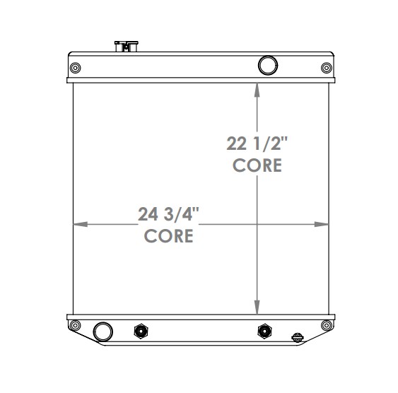 410232 - Clark S40D Forklift Radiator Radiator