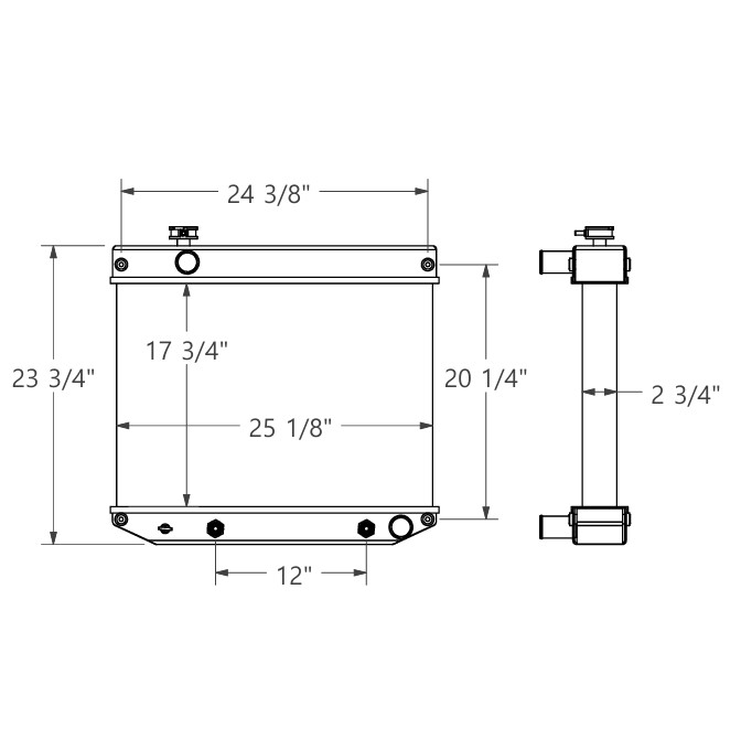 410262 - Clark Forklift Radiator Radiator