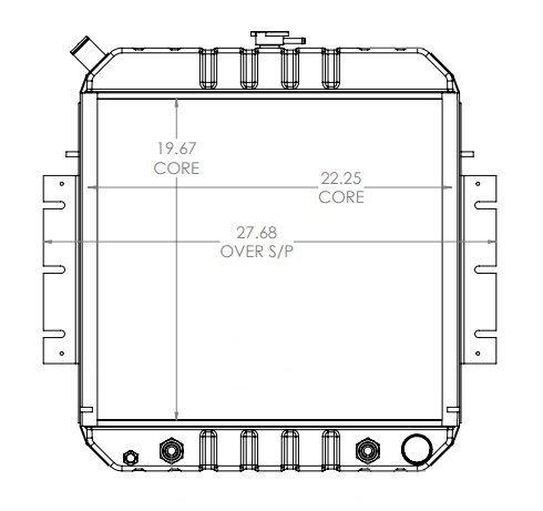 410272 - Hyster Forklift Radiator Radiator