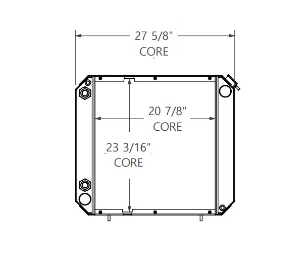 410278 - Caterpillar V130 Forklift Radiator Radiator