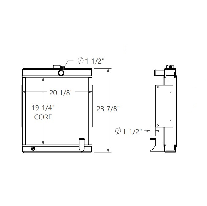 410279 - Hyster Forklift Radiator Radiator