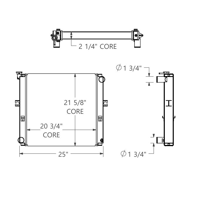 410280 - Komatsu Forklift Radiator Radiator