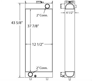4500-20 - Komatsu PC220-LC8 Radiator part of 4500-19 