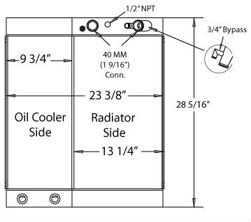 450035 - Industrial Oil / Air Cooler Combo Unit
