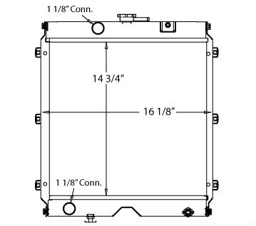4500-74 - Kubota / Ingersoll Rand Radiator - Radiator