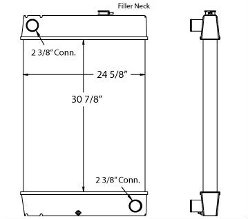 450158 - John Deere Generator Radiator Radiator