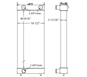 45-0192 - Komatsu Radiator Radiator