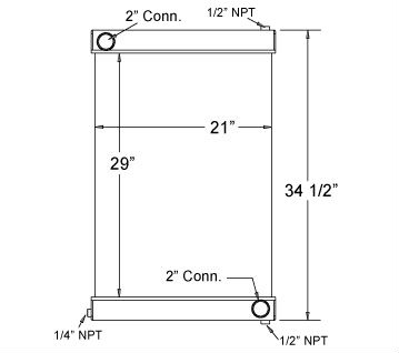 450260 - Fuchs Model MHL360 Crane Radiator Radiator