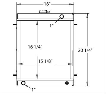 450347 - Generac MLT6S Light Tower Radiator