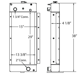 450421 - Tug GPU 400/90 Radiator