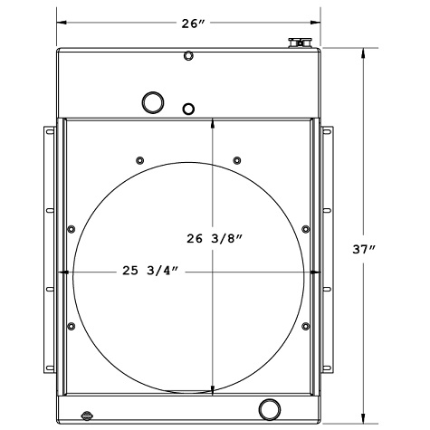 45-0438 - Caterpillar CS 533 Roller Compactor Radiator