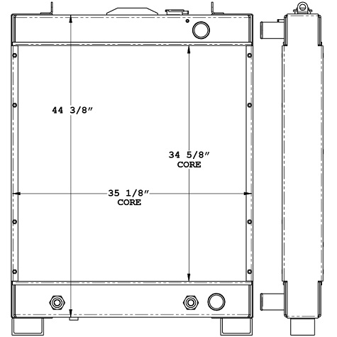 450470 - Komatsu D65EX-12 Radiator