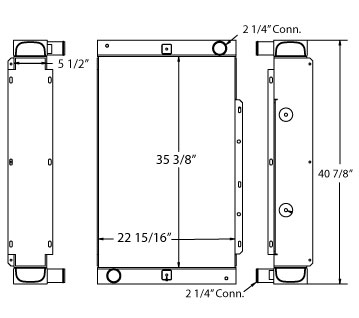 450483 - Bluebird Bus Radiator A3RE 2015 - Radiator 