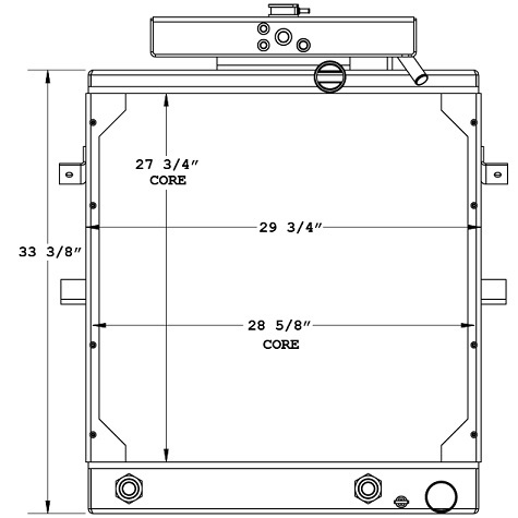 45-0510 - E-One Fire Truck Radiator Radiator